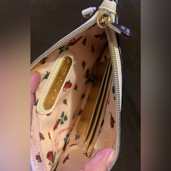 Betsey Johnson Crab Jeweled striped wristlet - Picture 7 of 7